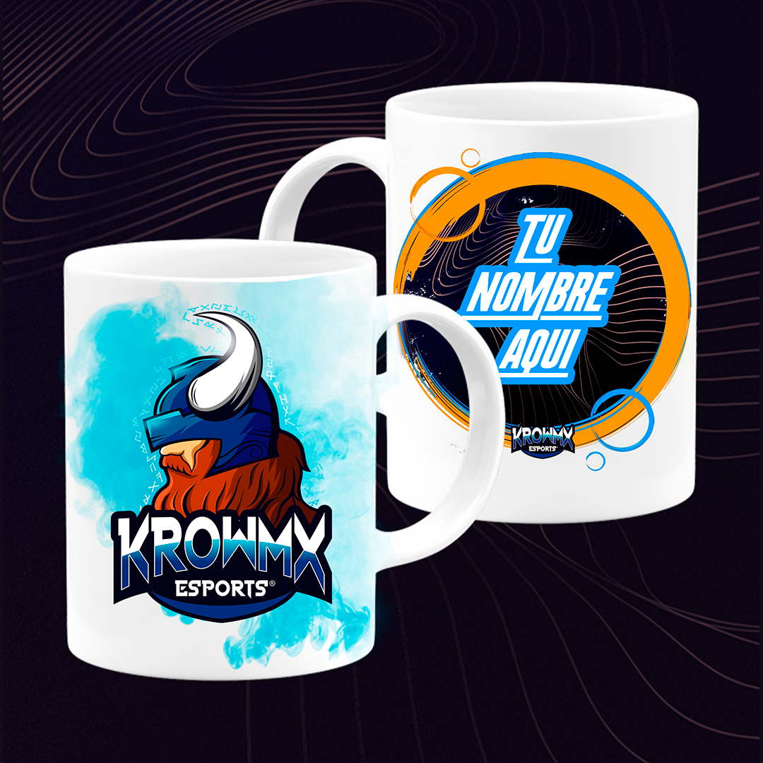 Taza cerámica blanca personalizada KrowMx eSports