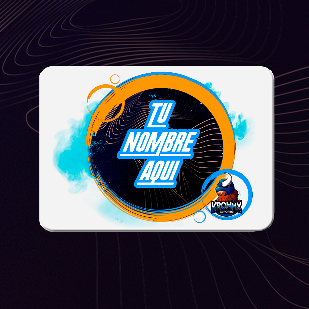 Mousepad con tu nombre diseño KrowMx eSports