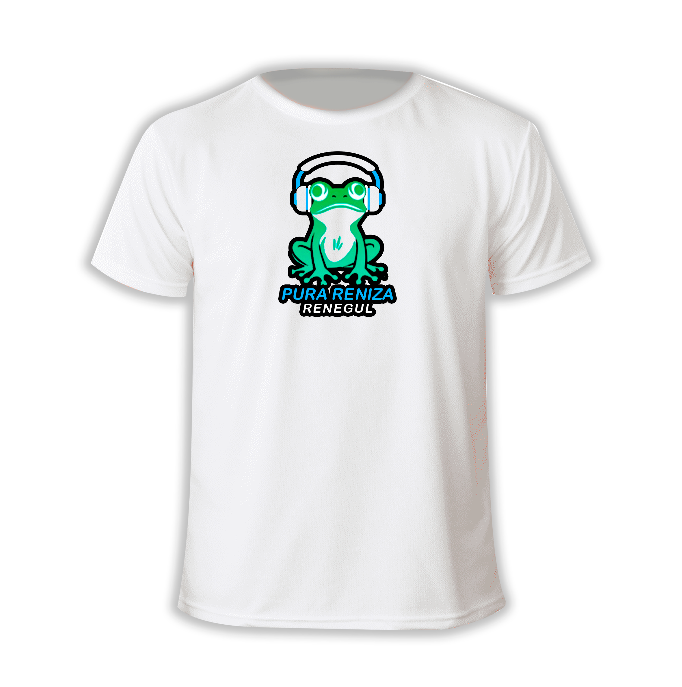Playera Oficial Renegul - Diseño Pura Reniza con audífonos