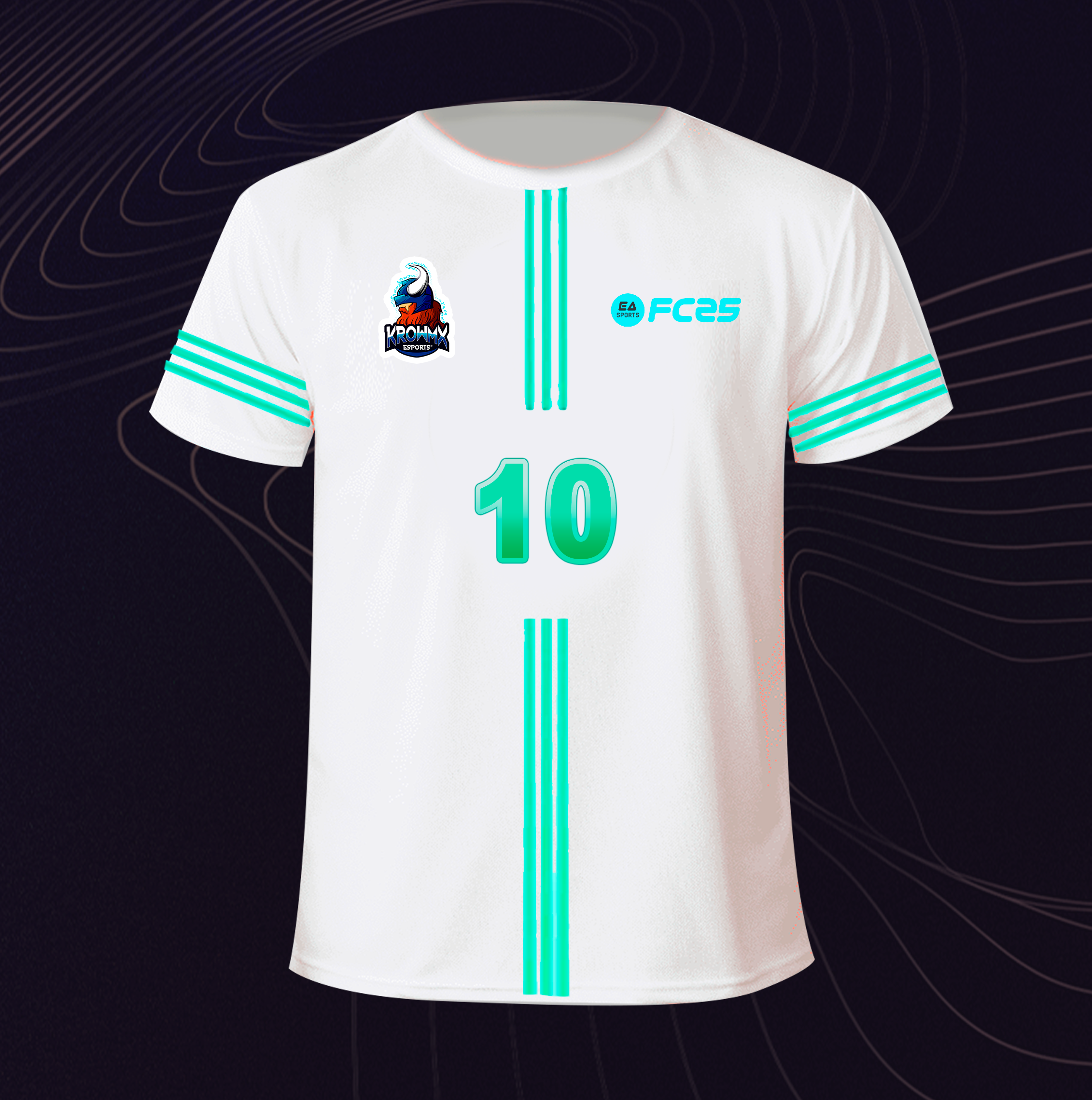 Playera personalizada deportiva KrowMx eSports Azul