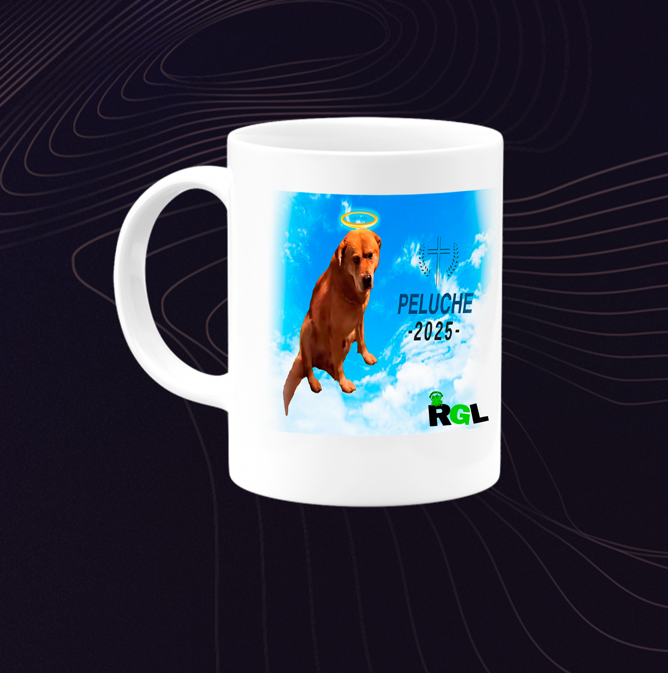Taza cerámica en memoria de peluche diseño oficial Renegul